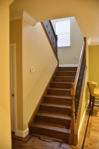 Stairs and hallway hardwood